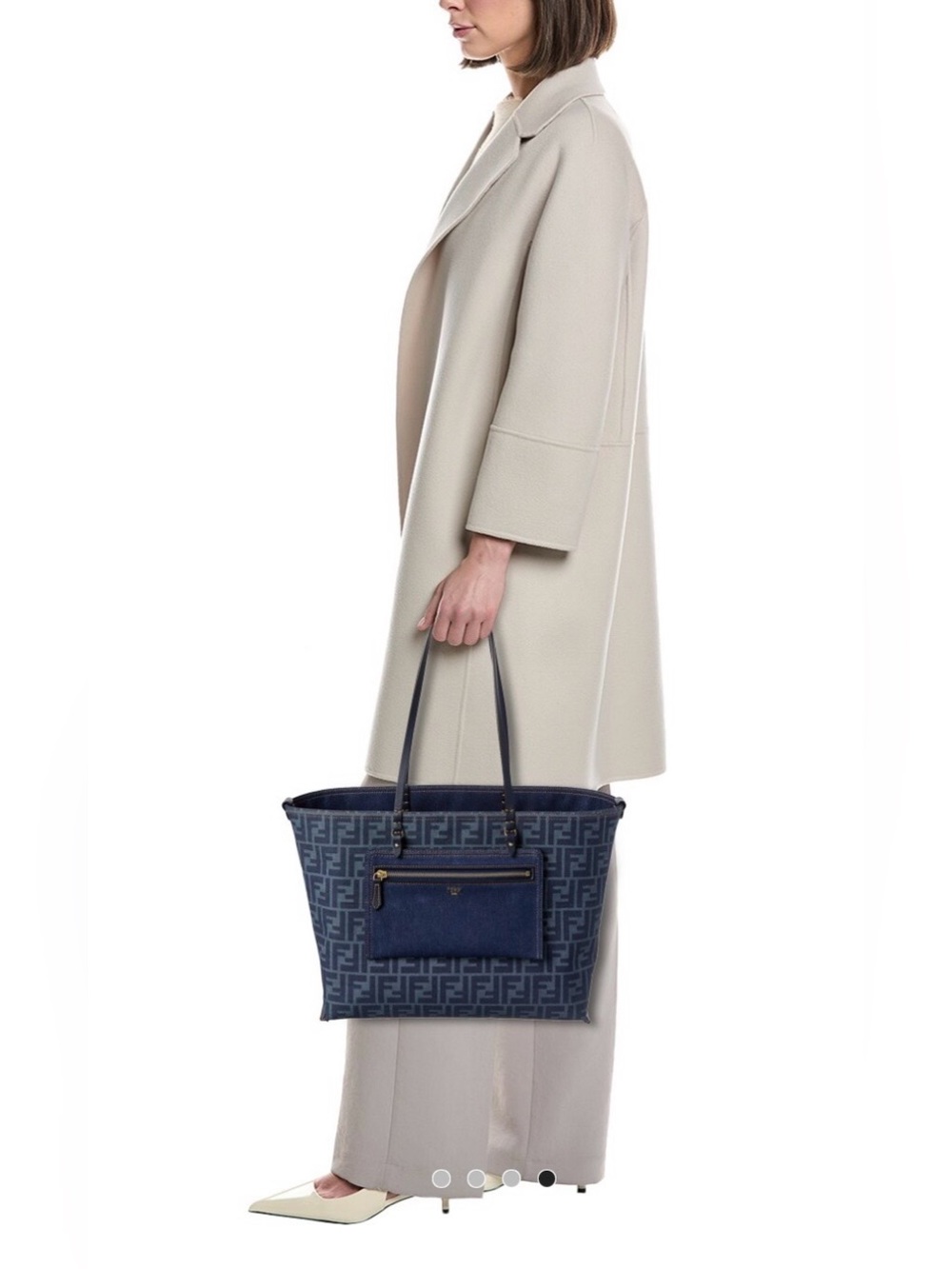 FENDI FF Jacquard Canvas Reversible Tote - New with Tags - Picture 4 of 11